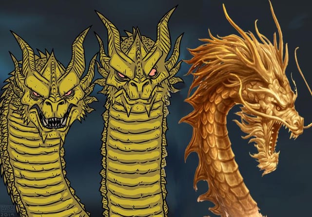 3 headed dragon, 1 ultra strong Blank Meme Template