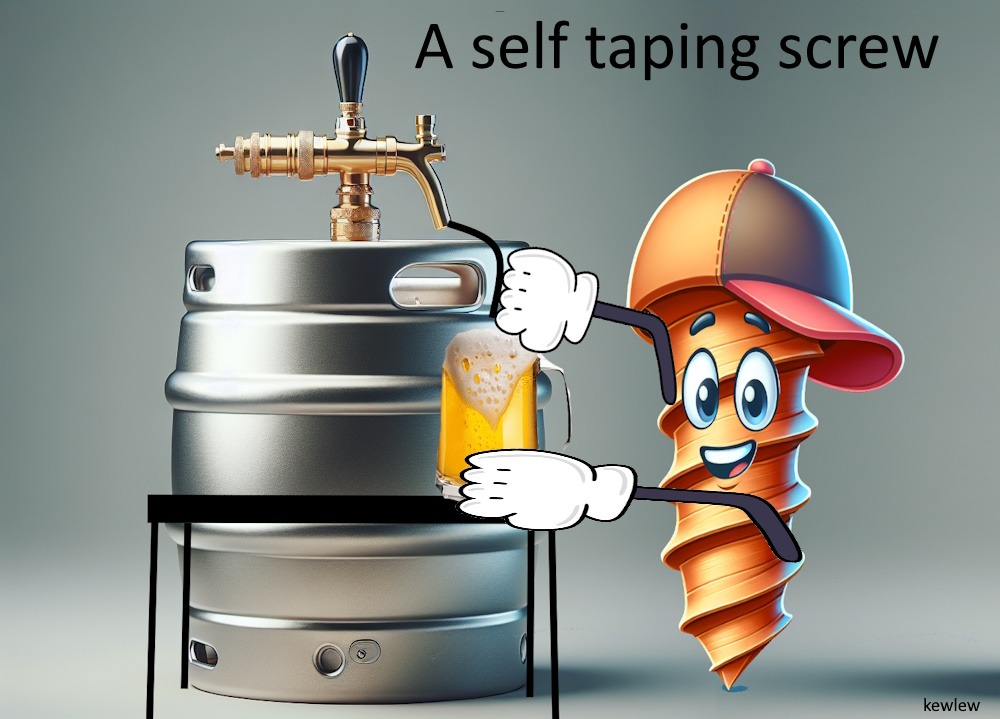 a self tapping screw | A SELF TAPING SCREW | image tagged in a self tapping screwrew,kewlew | made w/ Imgflip meme maker