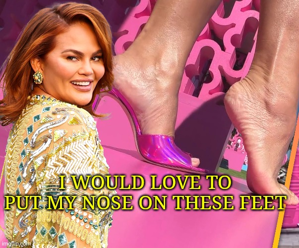 I WOULD LOVE TO PUT MY NOSE ON THESE FEET | made w/ Imgflip meme maker