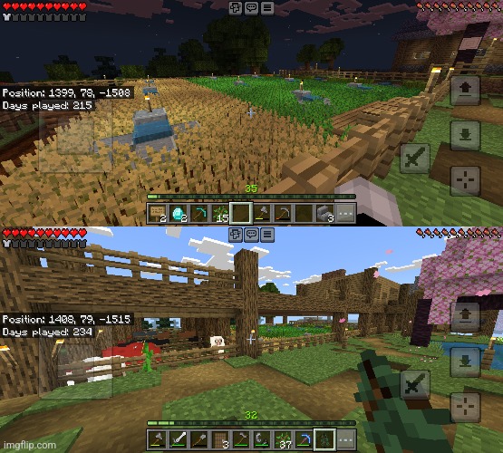 I got bored and made a farm above my farm | made w/ Imgflip meme maker