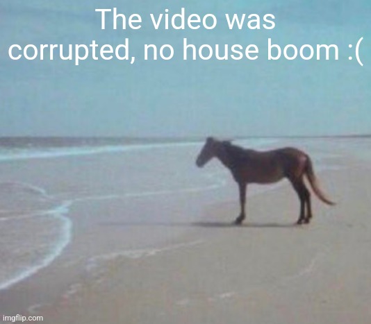 man. | The video was corrupted, no house boom :( | image tagged in man | made w/ Imgflip meme maker