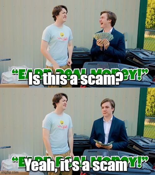 Is This A Scam? Blank Meme Template