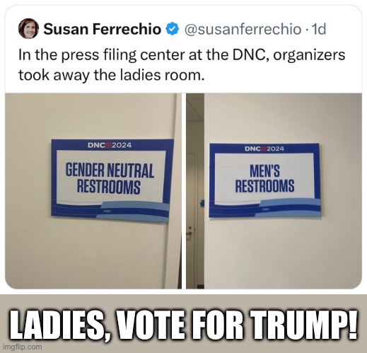 The Democrat Party has no respect for women. | LADIES, VOTE FOR TRUMP! | image tagged in democrat party,convention,no respect,women's rights,communists,marxism | made w/ Imgflip meme maker