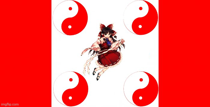 Pro-Touhou flag Blank Meme Template
