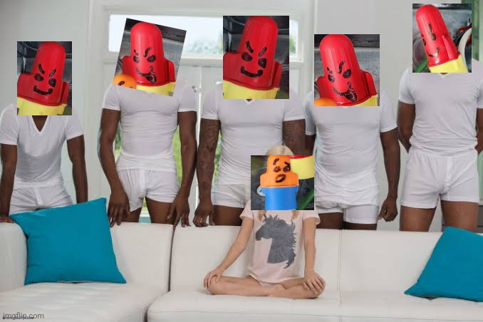 One girl five guys | image tagged in one girl five guys | made w/ Imgflip meme maker