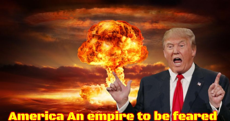 Trump fire and fury | America An empire to be feared | image tagged in trump fire and fury,slavic | made w/ Imgflip meme maker