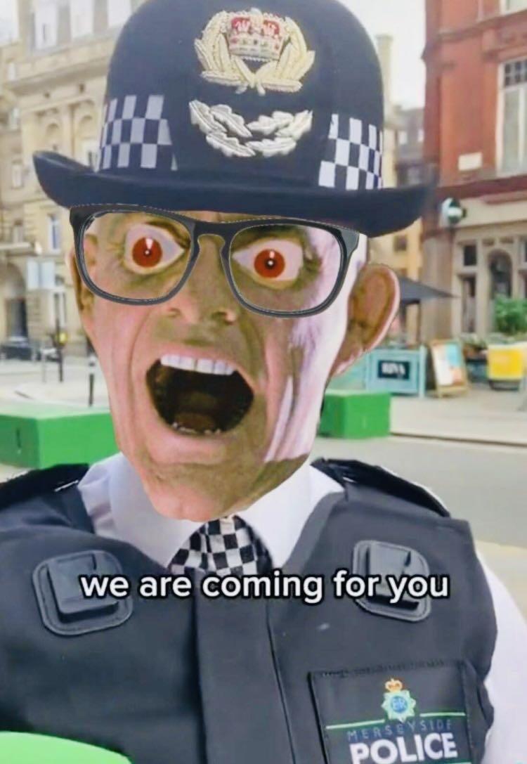 British cop Blank Meme Template