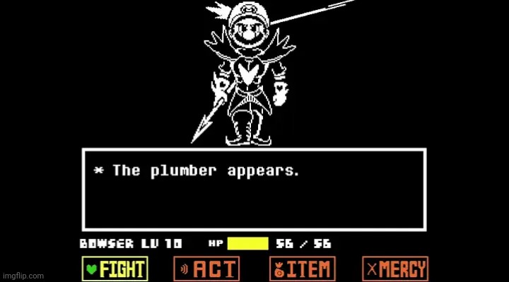 battle against a true plumber | image tagged in the plumber appears | made w/ Imgflip meme maker