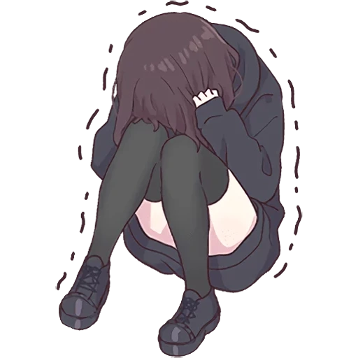 High Quality Menhera-chan tremble Blank Meme Template
