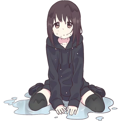 Menhera-chan water drops Blank Meme Template