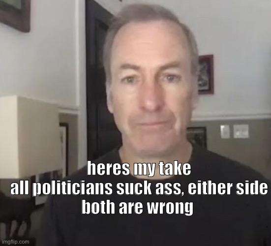 erm okay | heres my take
all politicians suck ass, either side
both are wrong | image tagged in erm okay | made w/ Imgflip meme maker