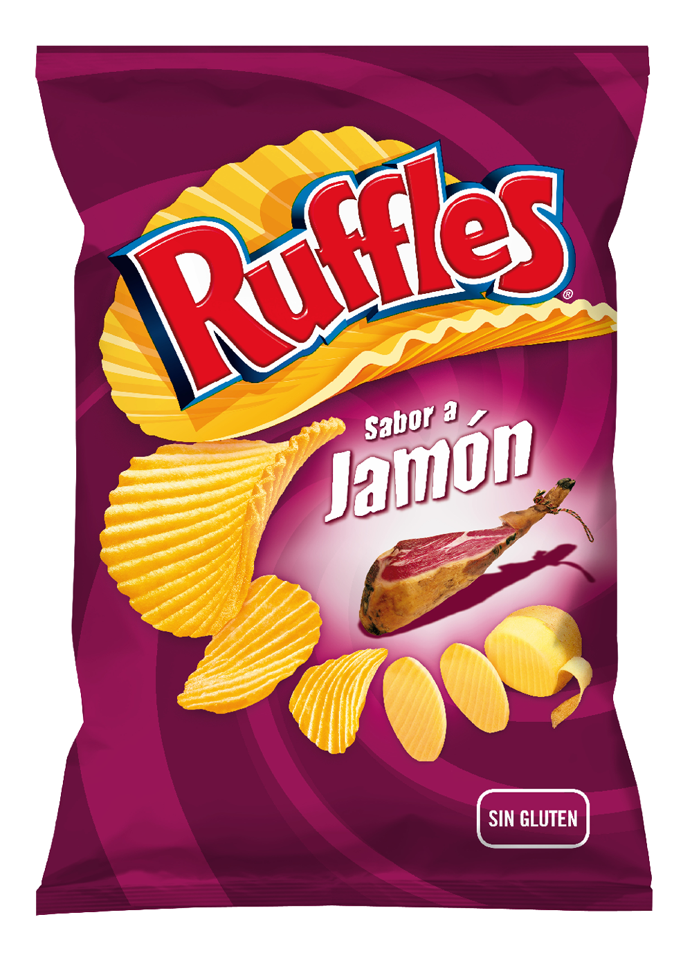 Ruffles Jamon Potato Chips from Spain Blank Meme Template