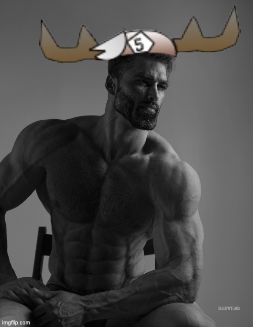 what do u think bro just said or did?! | image tagged in giga chad | made w/ Imgflip meme maker