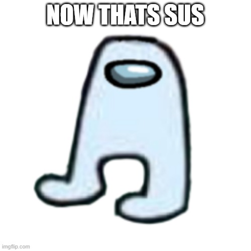 AMOGUS | NOW THATS SUS | image tagged in amogus | made w/ Imgflip meme maker