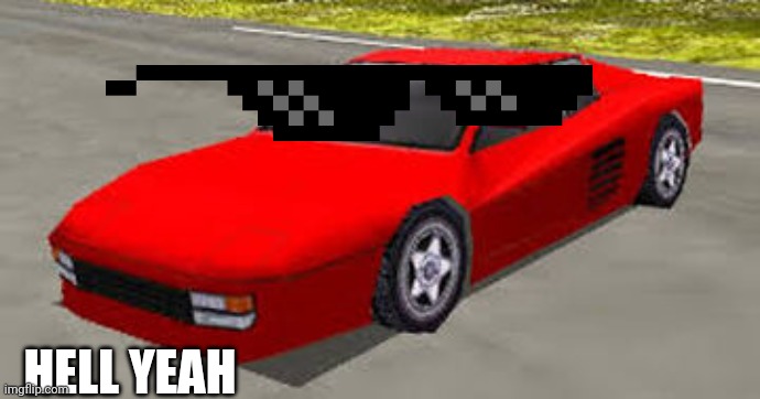 Ferrari Testarossa Hell Yeah | HELL YEAH | image tagged in ferrari testarossa rumblesushi 3d,hell yeah,memes,funny | made w/ Imgflip meme maker