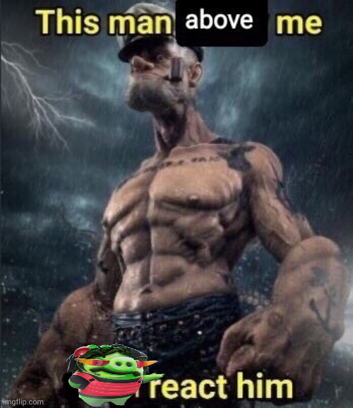 this man above me fish react him | image tagged in this man above me fish react him | made w/ Imgflip meme maker