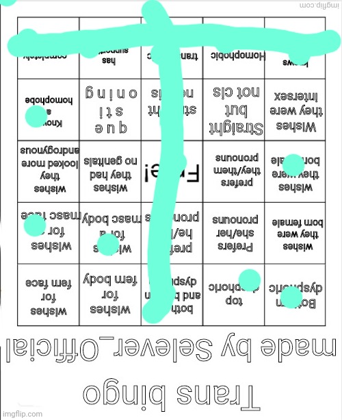 GIVE ME THE T | image tagged in trans bingo | made w/ Imgflip meme maker