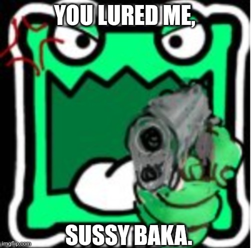 AUB Mulpan | YOU LURED ME, SUSSY BAKA. | image tagged in aub mulpan | made w/ Imgflip meme maker