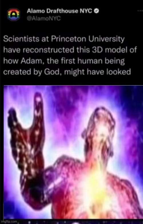 Scientists recreate adam | image tagged in scientists recreate adam | made w/ Imgflip meme maker