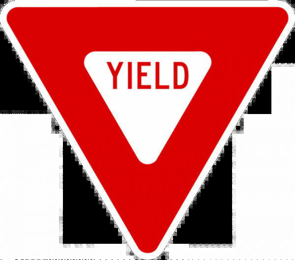 Yield Sign Blank Meme Template