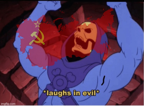 Laughs in evil | image tagged in laughs in evil | made w/ Imgflip meme maker