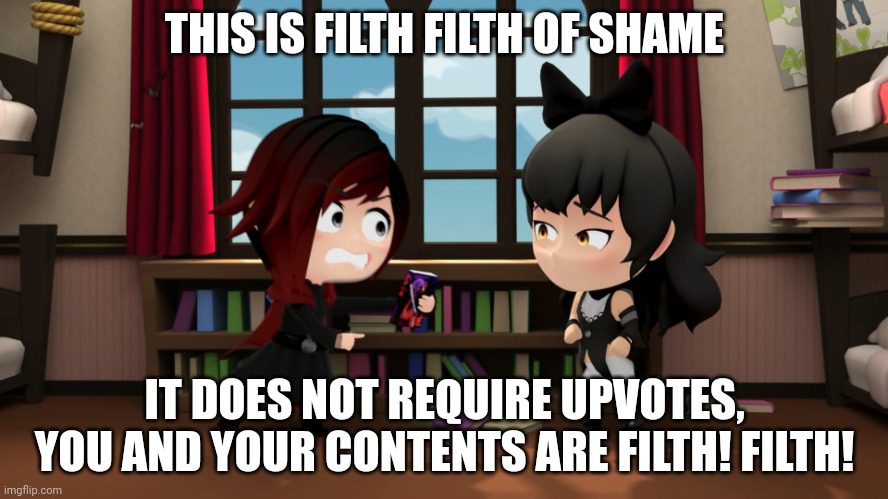 This is filth, filth of shame Blank Meme Template