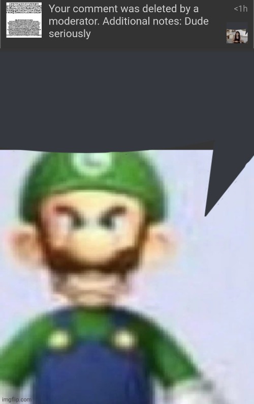 image tagged in angry luigi | made w/ Imgflip meme maker