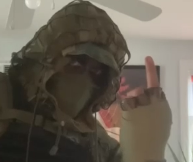 Kapkan flipping the bird Blank Meme Template