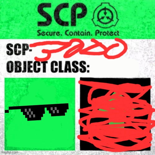 SCP Label Template: Safe | image tagged in scp label template safe | made w/ Imgflip meme maker