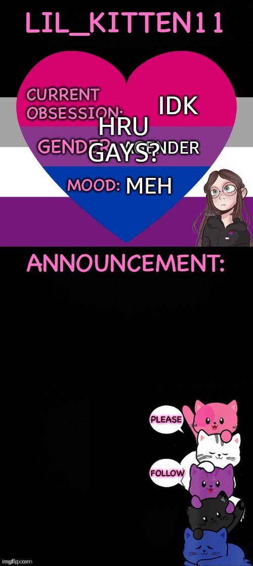 the textboxes are acting up again | IDK; HRU GAYS? AGENDER; MEH | made w/ Imgflip meme maker