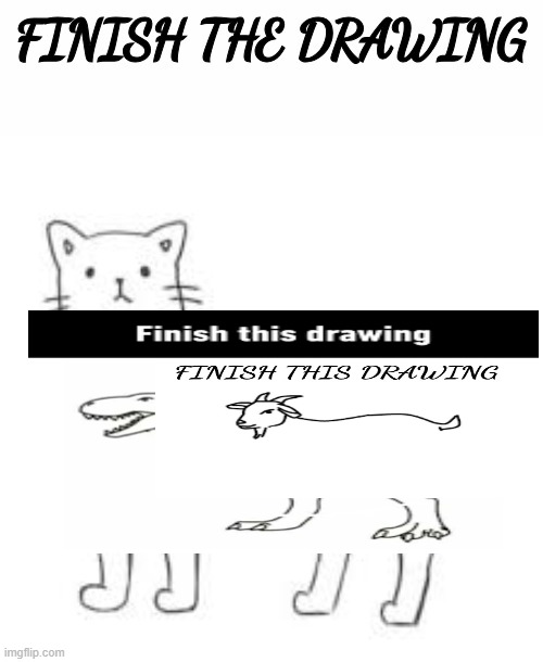 finish the drawing | image tagged in finish the drawing | made w/ Imgflip meme maker