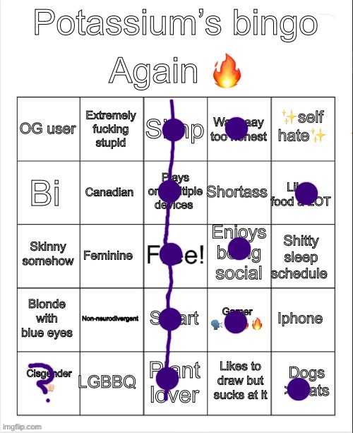 Potassium Bingo V4 | image tagged in potassium bingo v4 | made w/ Imgflip meme maker