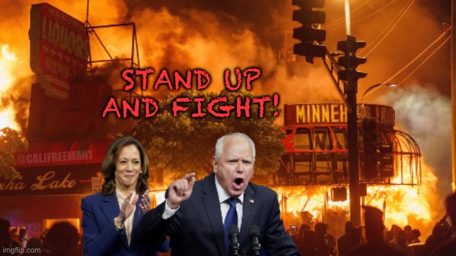 We support the middle class, businesses, and communities… | STAND UP AND FIGHT! @CALJFREEMAN1 | image tagged in kamala harris,blm,baltimore riots,terrorism,maga,donald trump | made w/ Imgflip meme maker