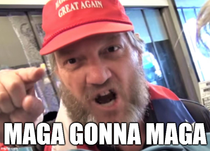 Angry Trumper MAGA White Supremacist | MAGA GONNA MAGA | image tagged in angry trumper maga white supremacist | made w/ Imgflip meme maker