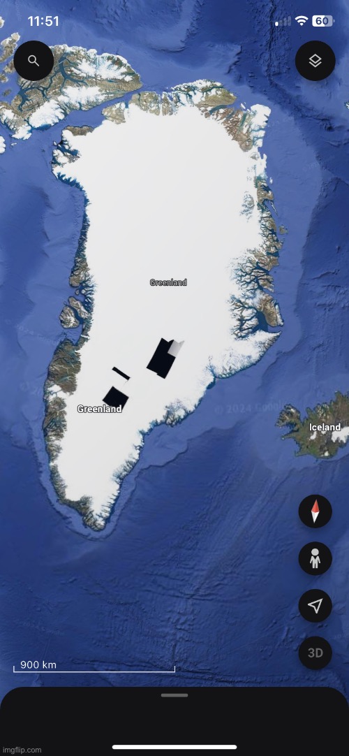 Disappearing Greenland | image tagged in disappearing greenland | made w/ Imgflip meme maker