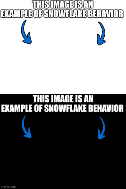 New temps | image tagged in this image is an example of snowflake behavior,this image is an example of snowflake behavior dark mode | made w/ Imgflip meme maker