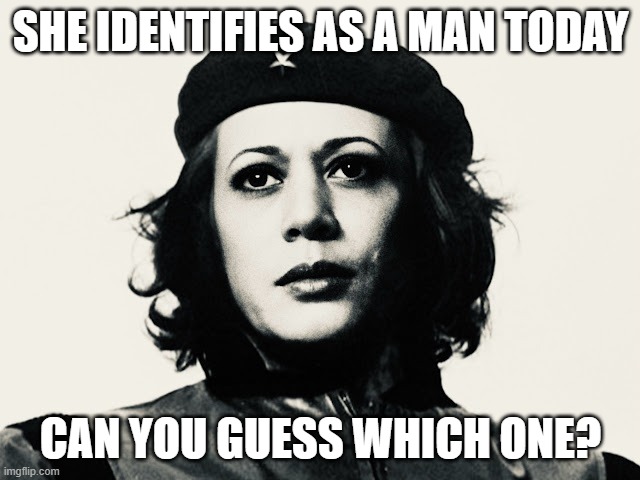 SHE IDENTIFIES AS A MAN TODAY; CAN YOU GUESS WHICH ONE? | made w/ Imgflip meme maker