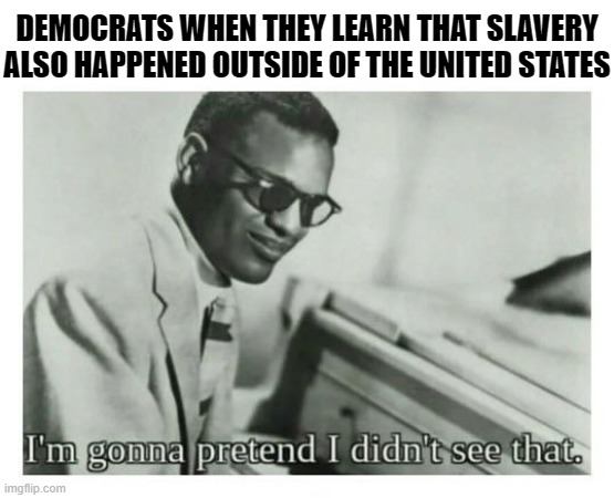 i'm gonna pretend i didn't see that | DEMOCRATS WHEN THEY LEARN THAT SLAVERY ALSO HAPPENED OUTSIDE OF THE UNITED STATES | image tagged in i'm gonna pretend i didn't see that,memes,political meme,history memes | made w/ Imgflip meme maker