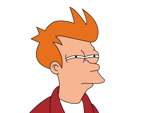 Futurama Fry, no background Blank Meme Template