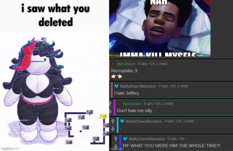 image tagged in i saw what you deleted claire | made w/ Imgflip meme maker