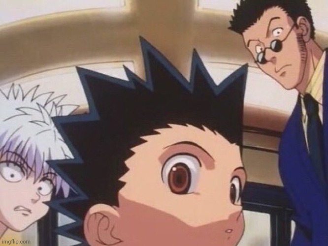 Hxh stare | image tagged in hxh stare | made w/ Imgflip meme maker