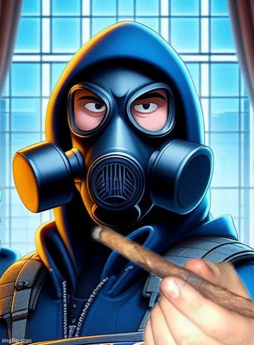 Annoyed Gas Mask Guy | image tagged in annoyed gas mask guy | made w/ Imgflip meme maker