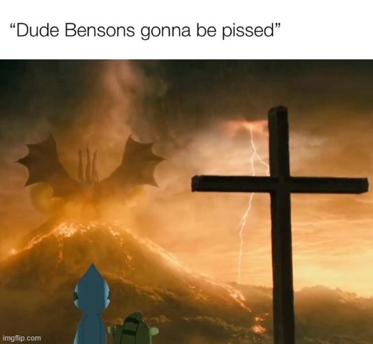 Oh shit mordecai started the third impact | made w/ Imgflip meme maker
