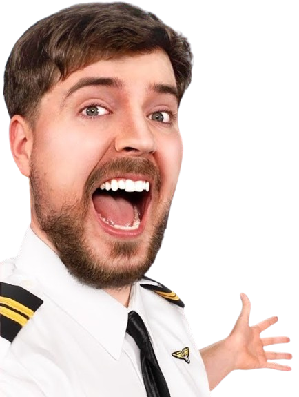 mr beast pilot (for thumbnail) Blank Meme Template