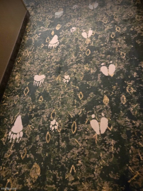 It's nice of Great Wolf Lodge to honor weaning mothers in their carpet pattern | image tagged in summer vacation,vacation,family,parenting,breastfeeding,breast feeding | made w/ Imgflip meme maker