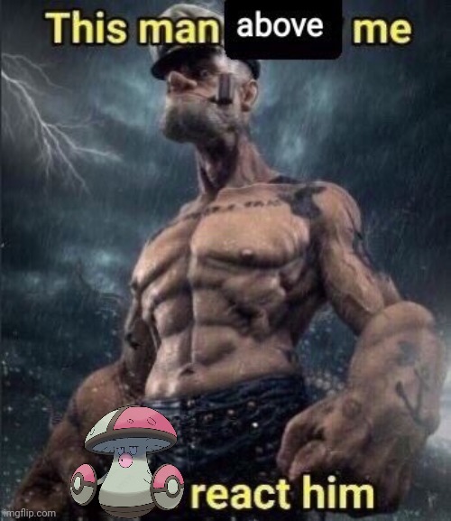 this man above me fish react him | image tagged in this man above me fish react him | made w/ Imgflip meme maker