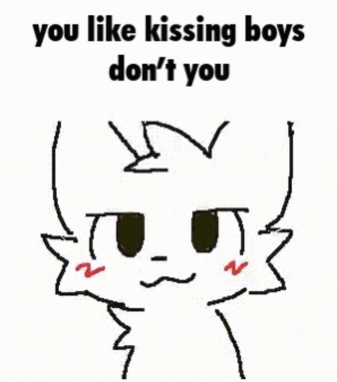 Boykisser Loves Kissing Boys Blank Meme Template