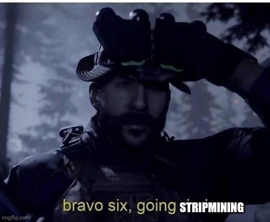 Later chat | STRIPMINING | image tagged in bravo 6 going dark | made w/ Imgflip meme maker
