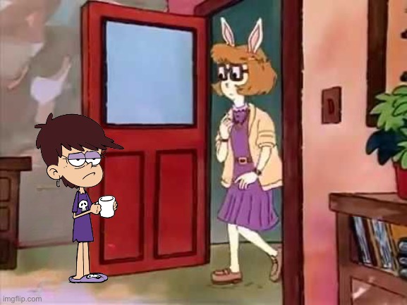 L. In The Library (TLH Style) | image tagged in the loud house,loud house,nickelodeon,pbs,pbs kids,arthur | made w/ Imgflip meme maker