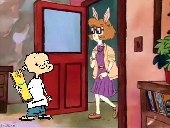 L. In The Library (EEnE Style) | image tagged in arthur,ed edd n eddy,cartoon network,pbs kids,pbs,jonny 2x4 | made w/ Imgflip meme maker